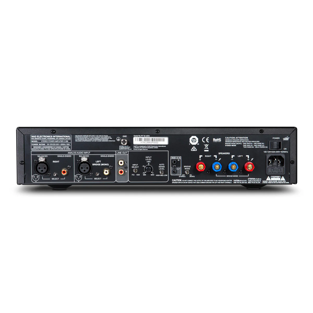 NAD C 268 Stereo Power Amplifier - Image 2