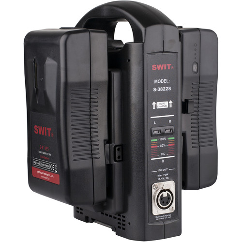 SWIT S-3822S - 2chx3A Fast Simultaneous V-Mount Charger - Image 2