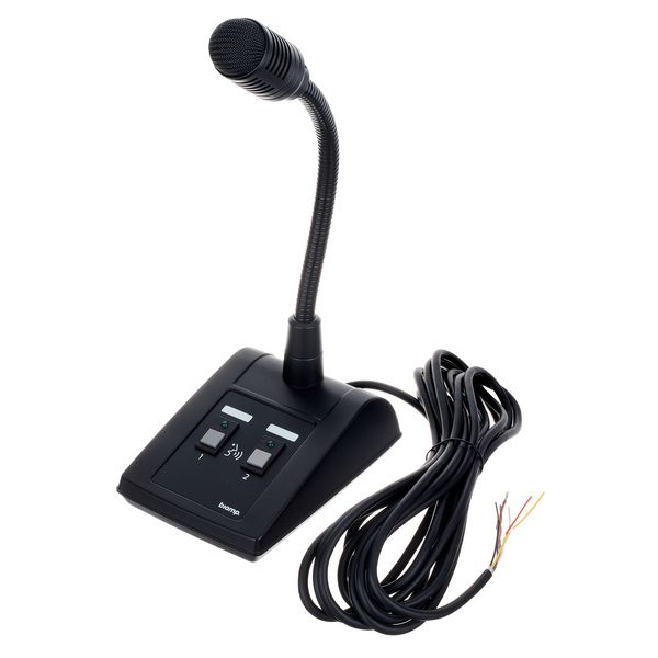 Biamp MICPAT-2 - Two Zone Desk Paging Microphone