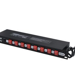 Alternative view of EUROLITE Board 8-S with 8x IEC Outputs